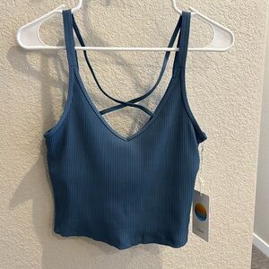 NEW VUORI rib crop tank M